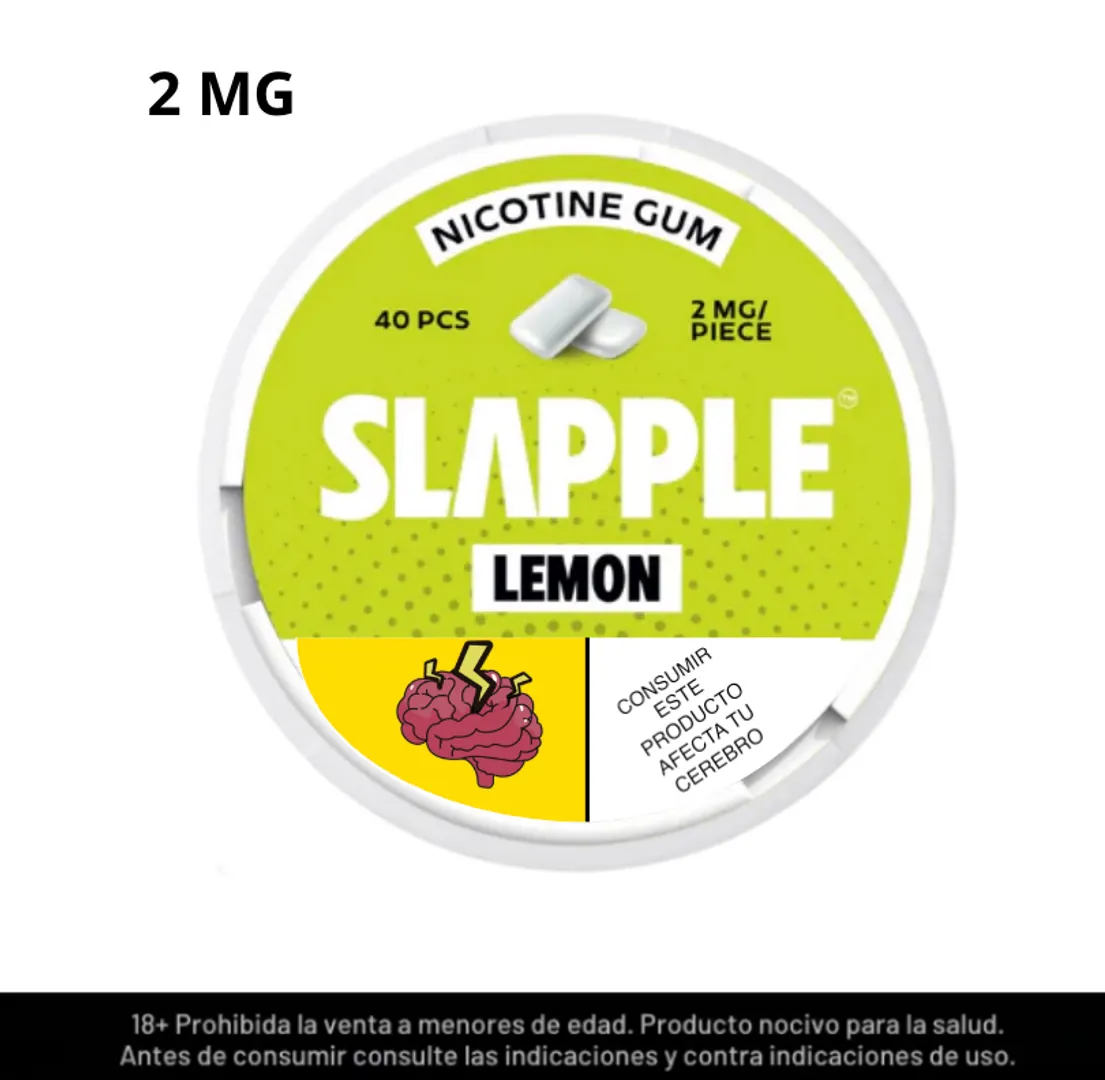 Slapple Lemon Chicles De Nicotina 2mg