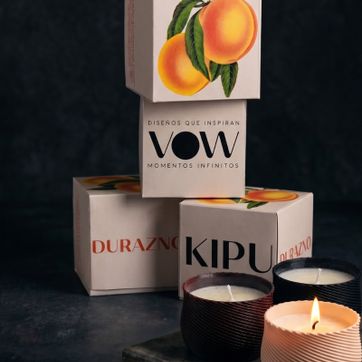 Imagen del producto Vela Aromática Premium KIPU – Durazno 