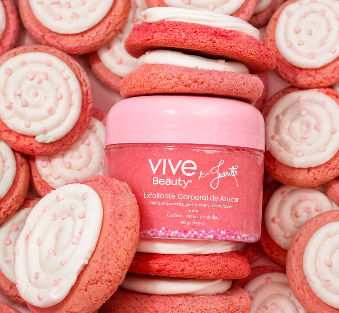 EXFOLIANTE CORPORAL DE AZUCAR 450gr VIVE BEAUTY