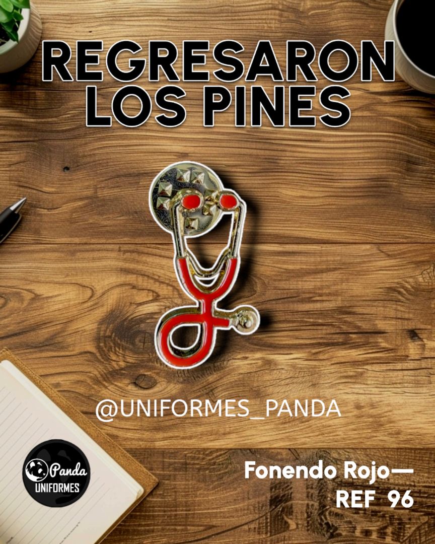  PIN FONENDO ROJO 