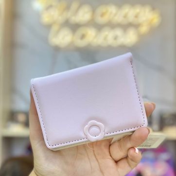 BILLETERA SINTÉTICA GATO Y FLOR - imagen 1