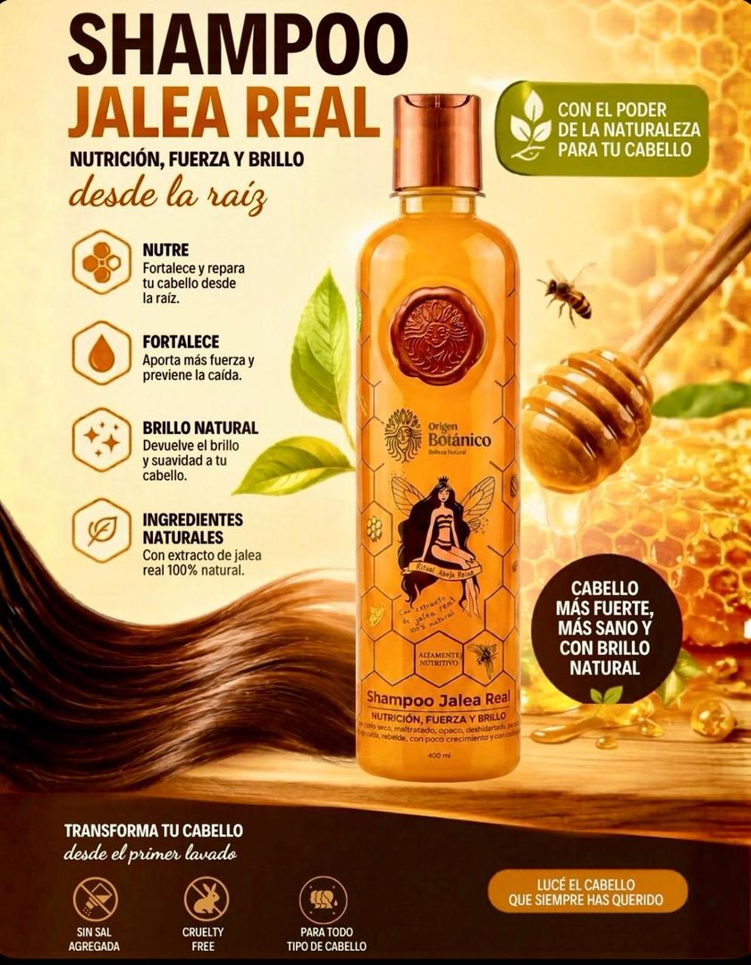 ORIGEN BOTÁNICO SHAMPOO JALEA REAL