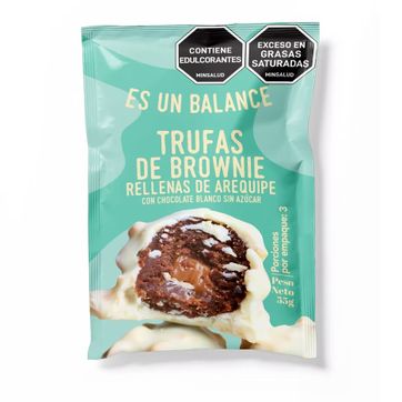 Imagen del producto TRUFAS DE BROWNIE RELLENO CON CHOCOLATE BLANCO ES UN BALANCE