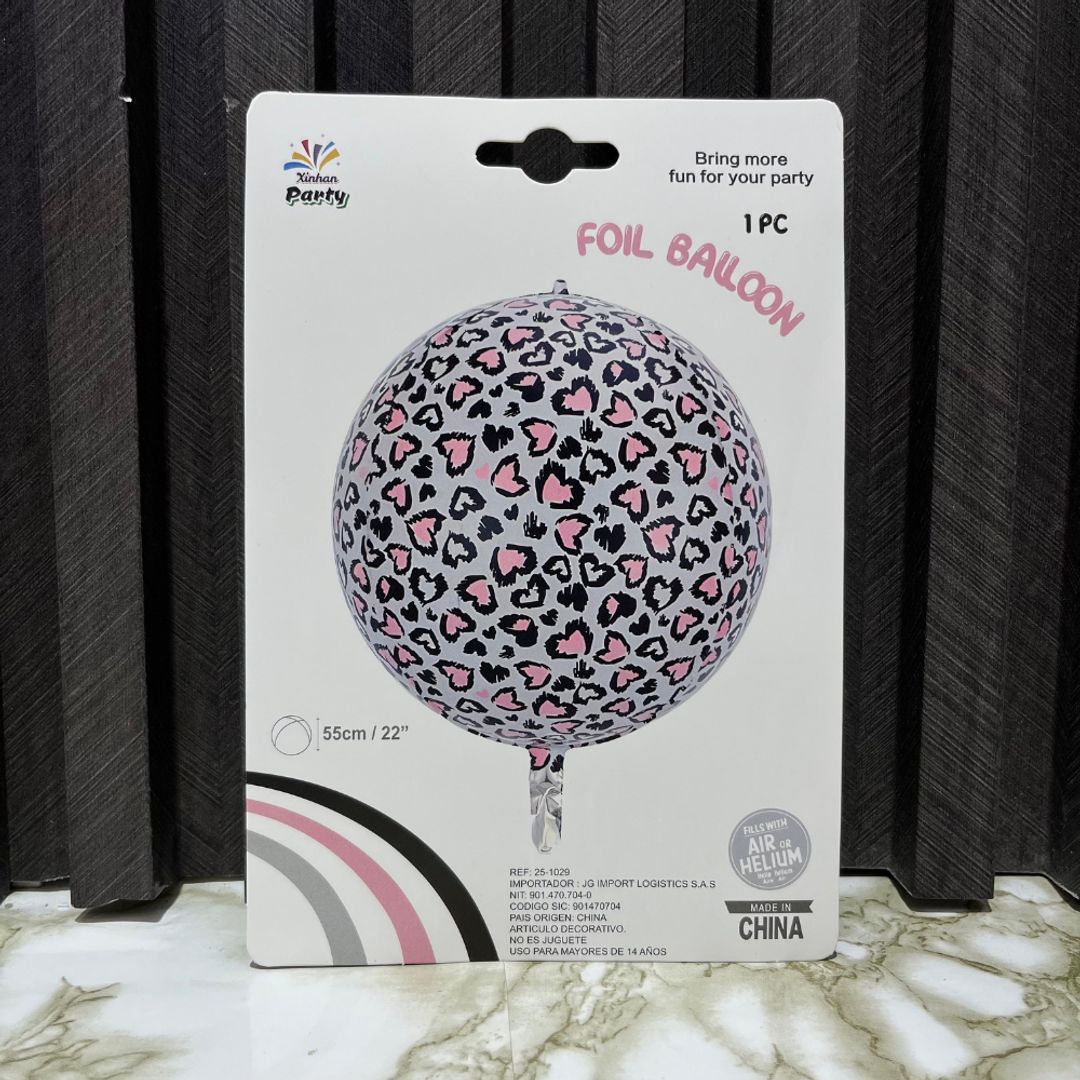 GLOBO ANIMAL PRINT ORBY SURTIDO
