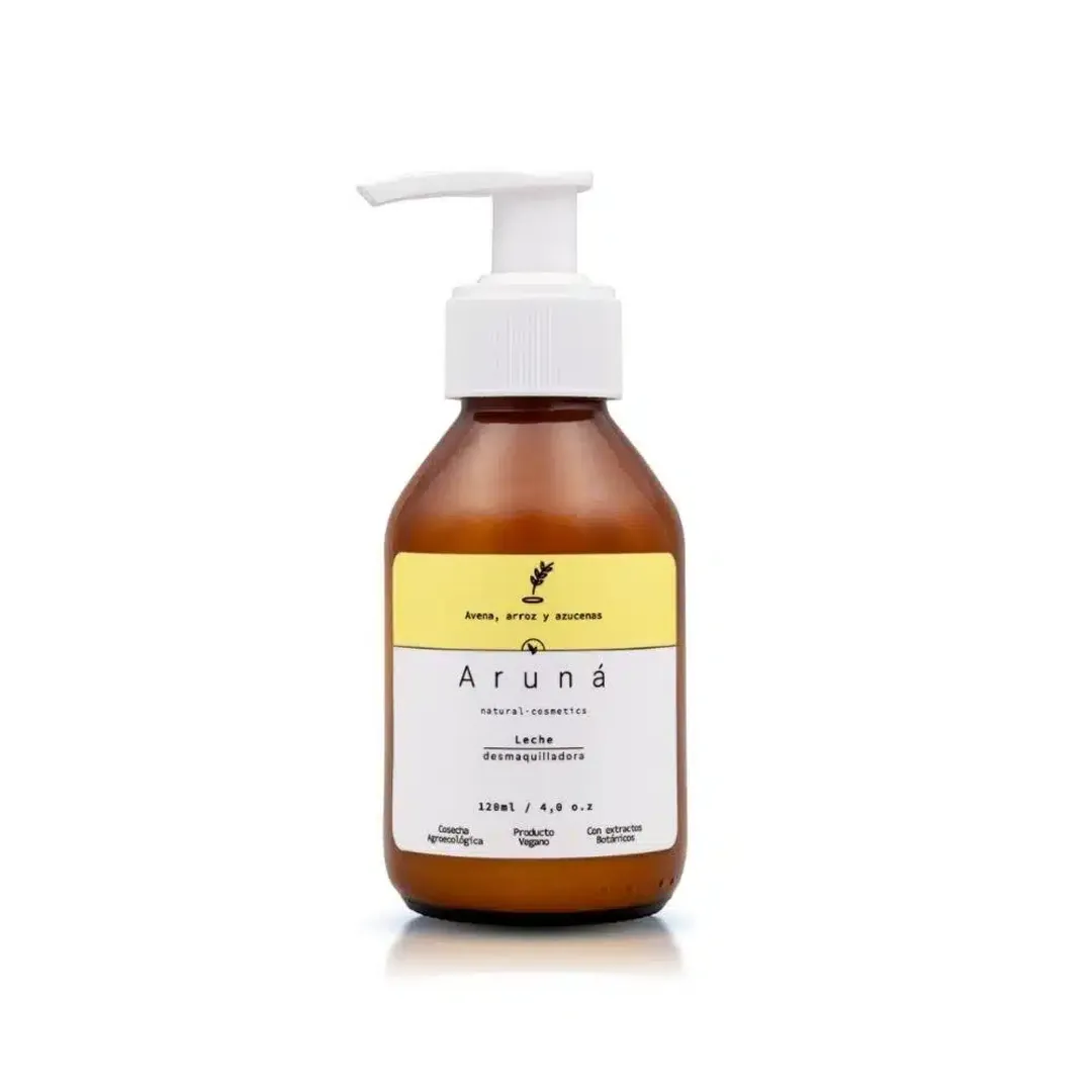 LECHE DESMAQUILLADORA AVENA ARROZ Y AZUCENA 120ML ARUNA