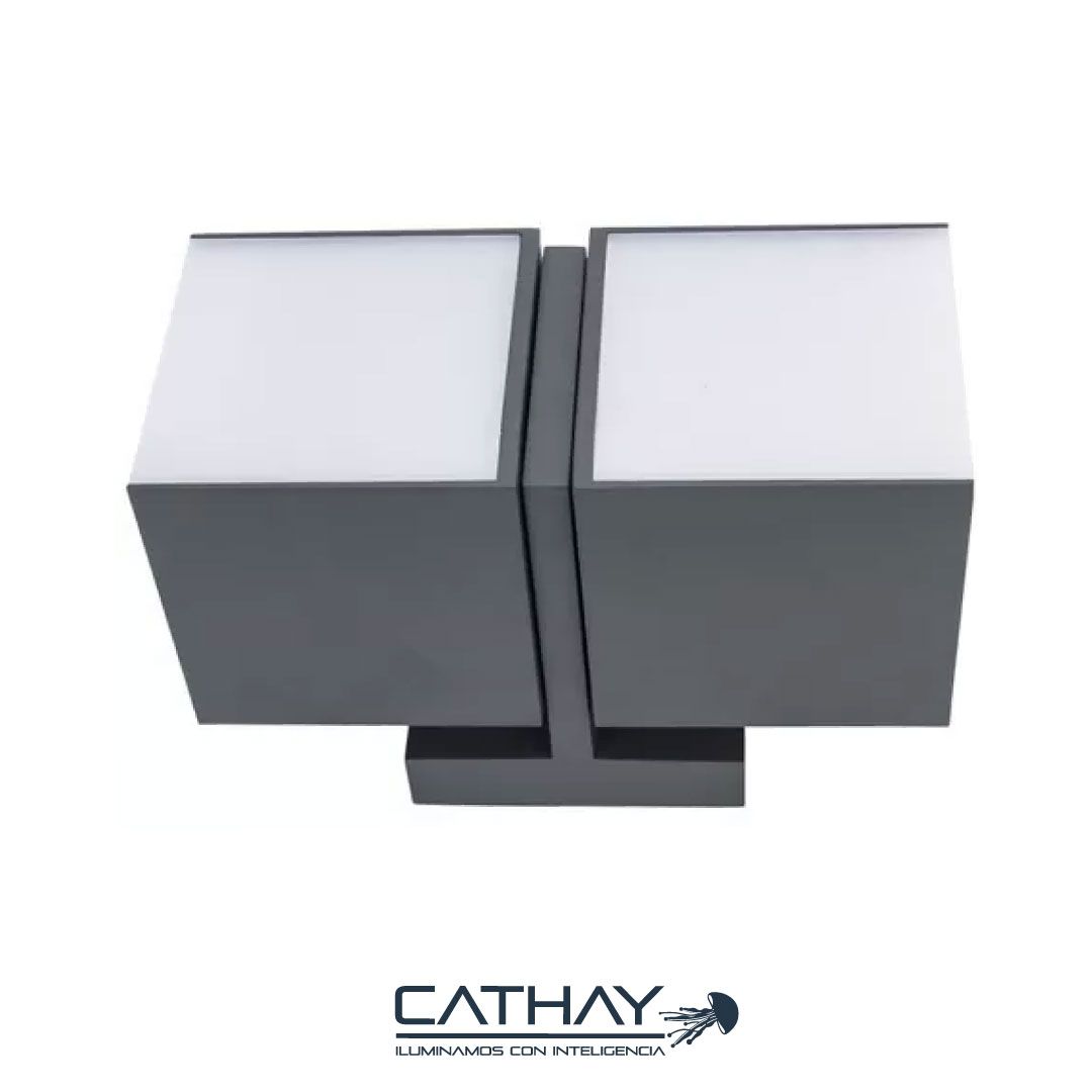 APLIQUE LED DE PARED DOBLE CUBO ECUALIZABLE  