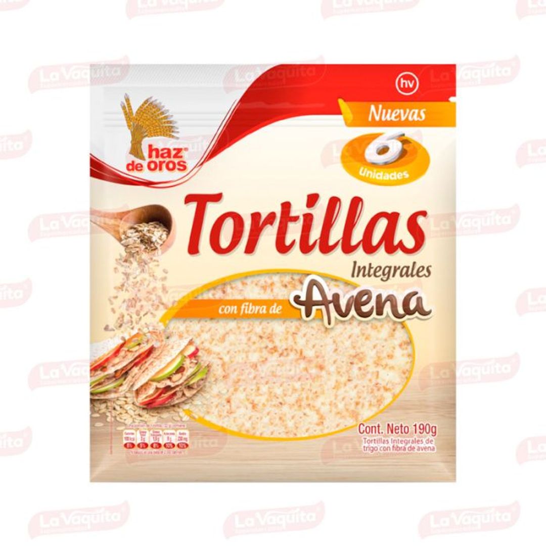TORTILLA INTEGRAL AVENA HAZ DE ORO M*6