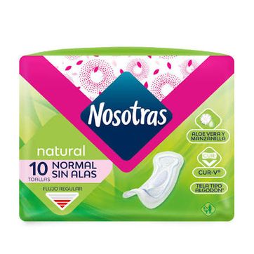 Imagen del producto TOALLAS NOSOTRAS NORMAL SIN ALAS PAQ X 10 NATURAL V