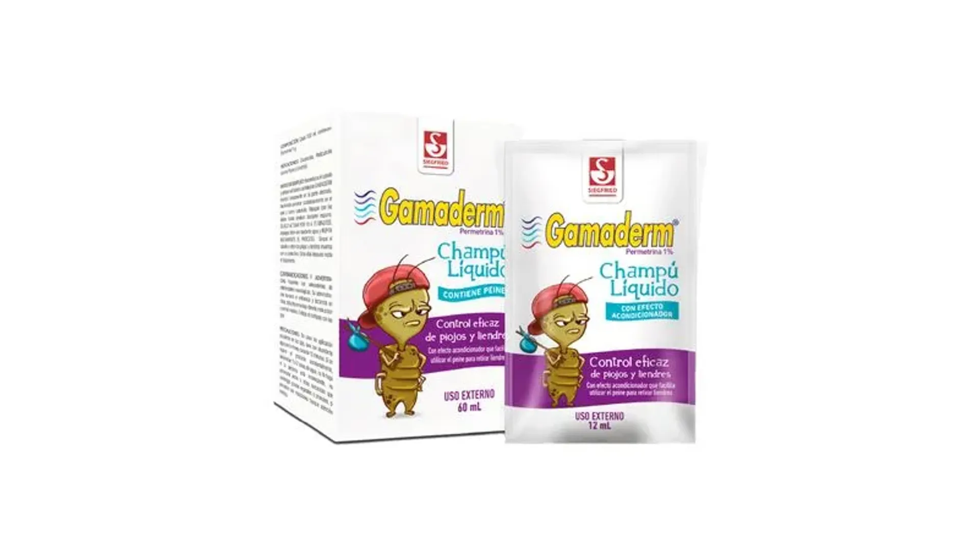 GAMADERM 1% (PERMETRINA) SOB X 12 ML UNIDAD