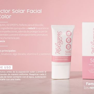 Bloqueador solar con color Milagros - imagen 1