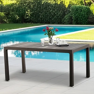 Imagen del producto MESA BARU FAMILIAR 6 PUESTOS MOCCA-RIMAX