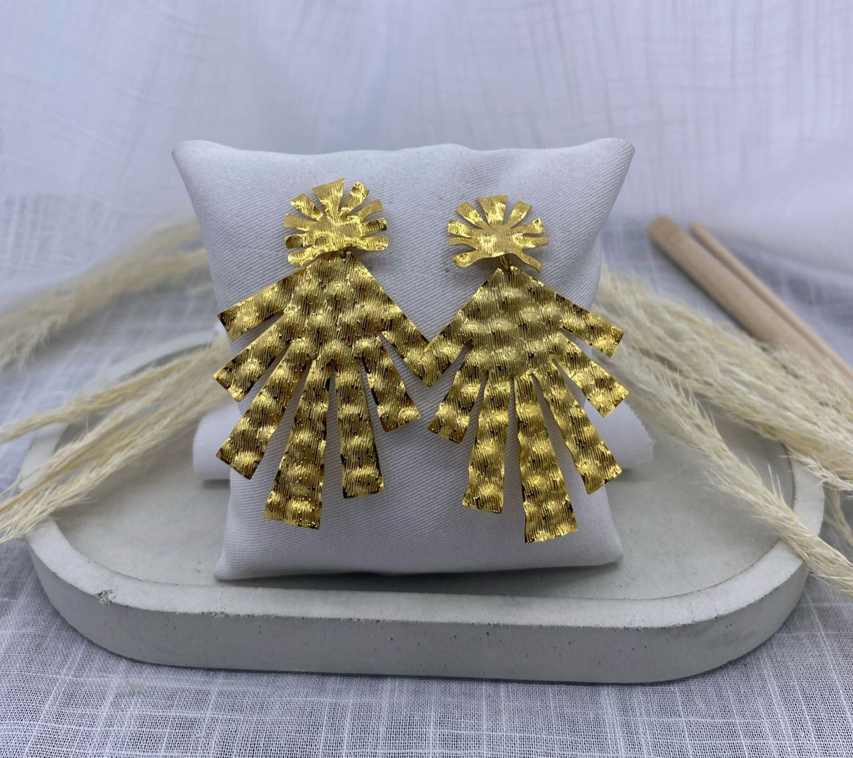 Topo largo, bronce con baño de oro
