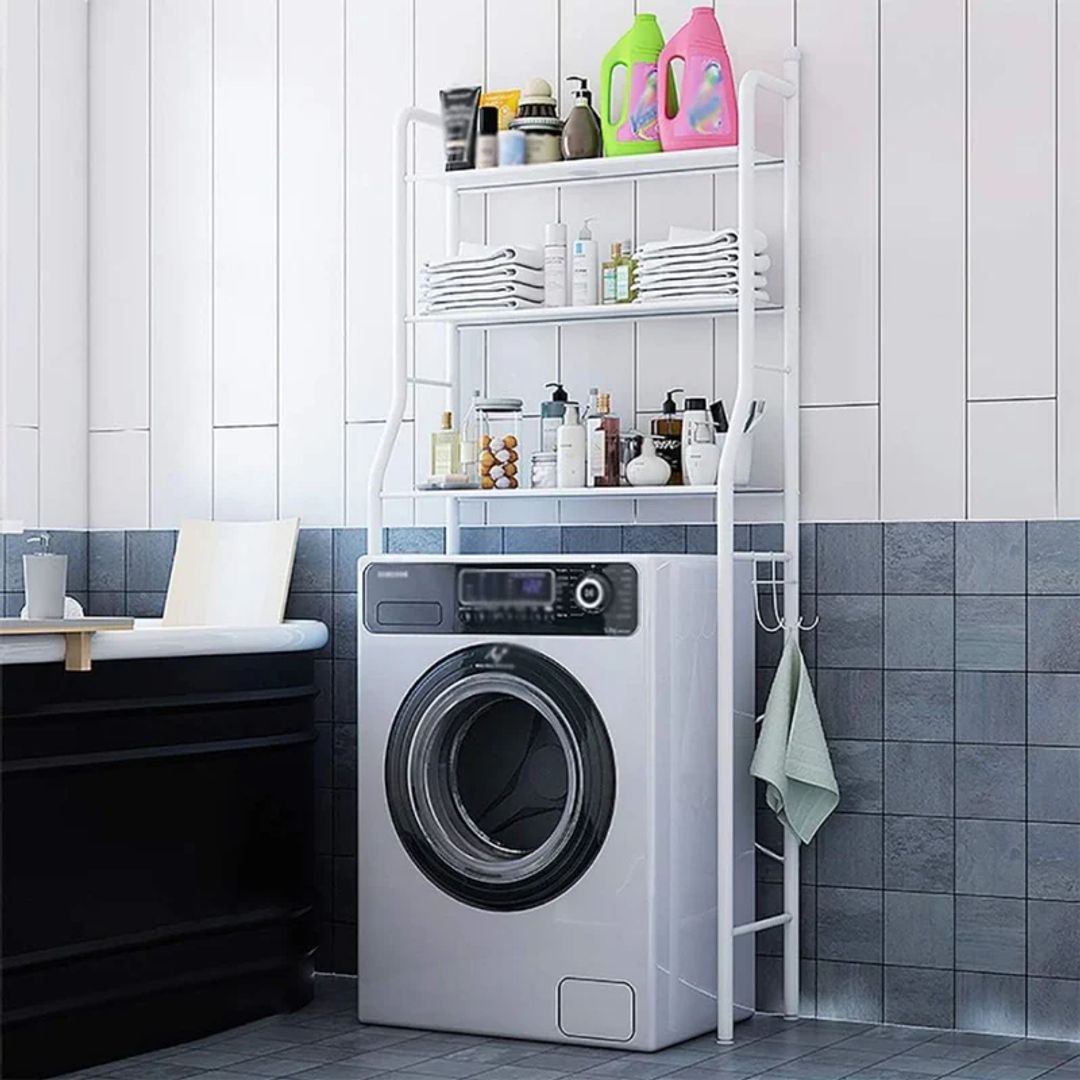 ESTANTE ORGANIZADOR PARA LAVADORA 3 NIVELES METALICO