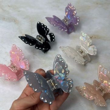 Caimán mariposa piedras brillos - imagen 1