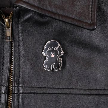 PIN FRENCH POODLE NEGRO - imagen 3