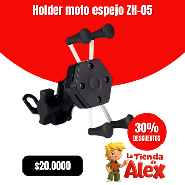 Imagen del producto Holder moto espejo ZH-05
