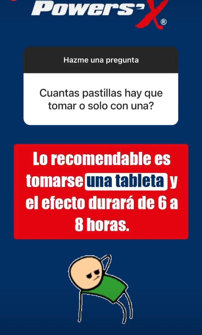 PASTILLA POWER´X SOBRE x4