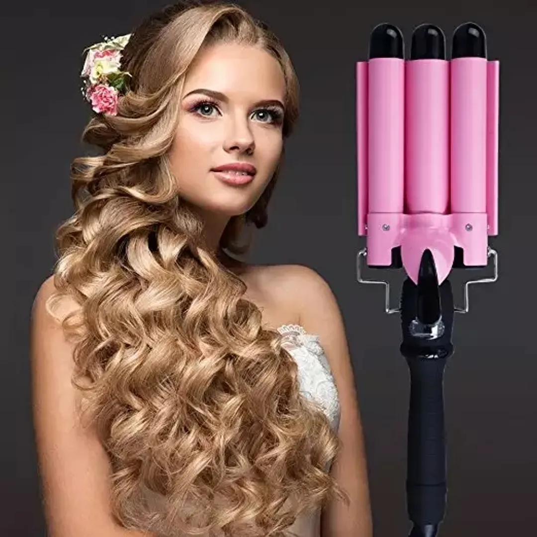 Rizador Ondulador Para Cabello 3 Tubos- Ondas de Sirena