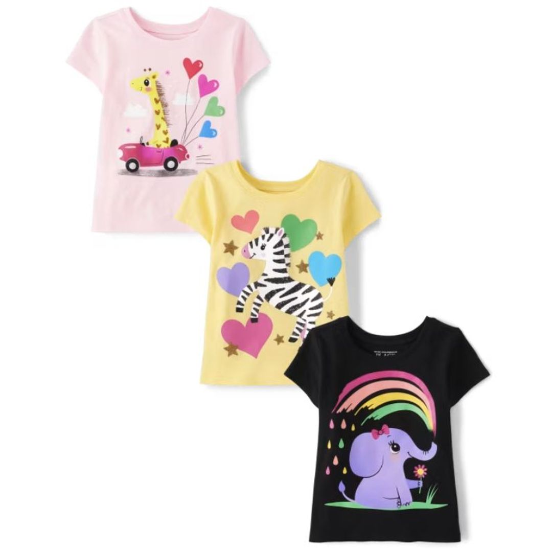 4T Set 3 Camisetas CHILDRENS PLACE