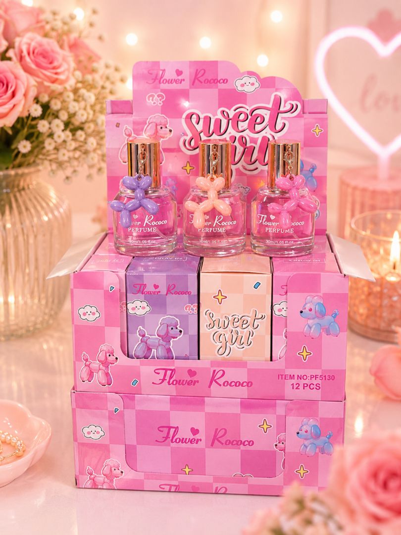 Mini perfumes perrito salchicha 