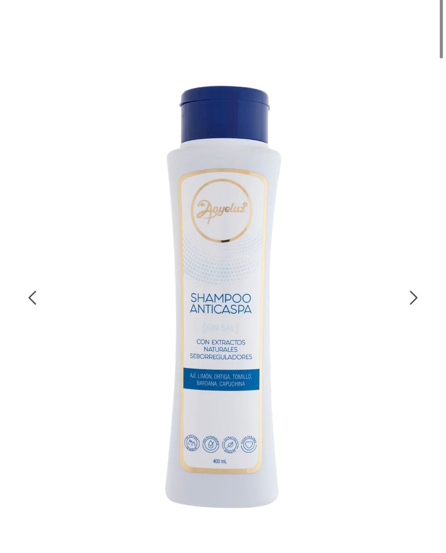 SHAMPOO ANTICASPA Y CAÍDA ANYELUZ 
