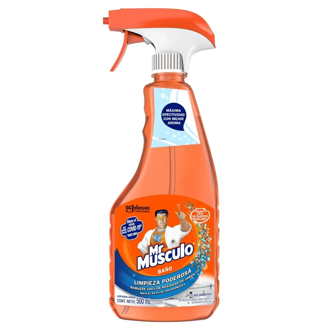 LIMPIADOR BAÑO MR MUSCULO*500ML PISTOLA