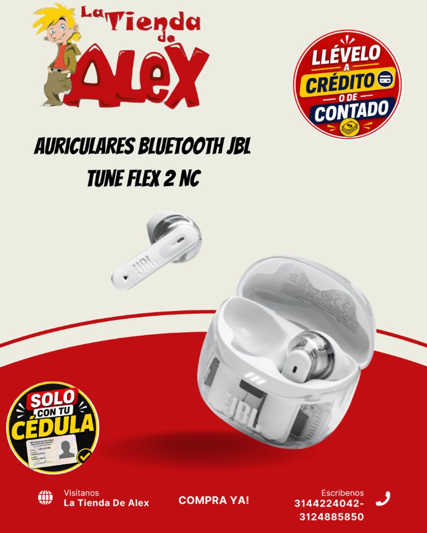 Auriculares Bluetooth JBL Tune Flex 2 NC