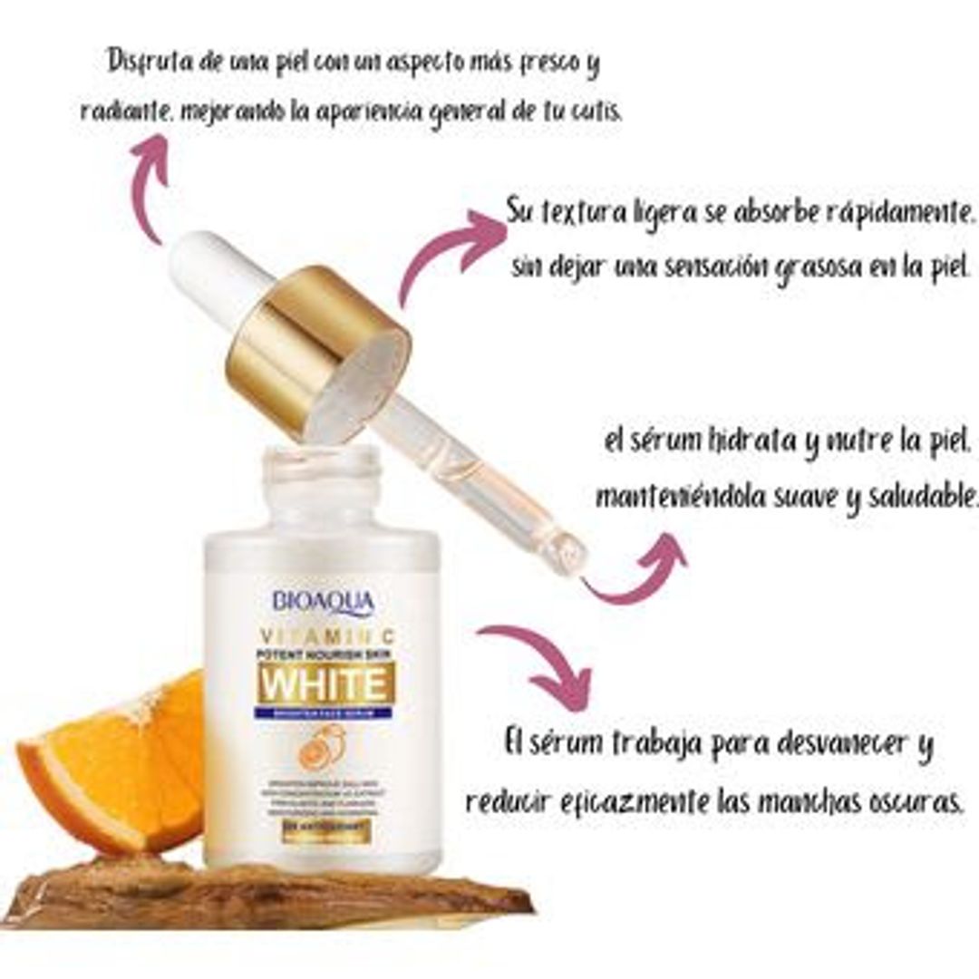 SERUM FACIAL ANTIOXIDANTE WHITE VITAMINA C BIOAQUA