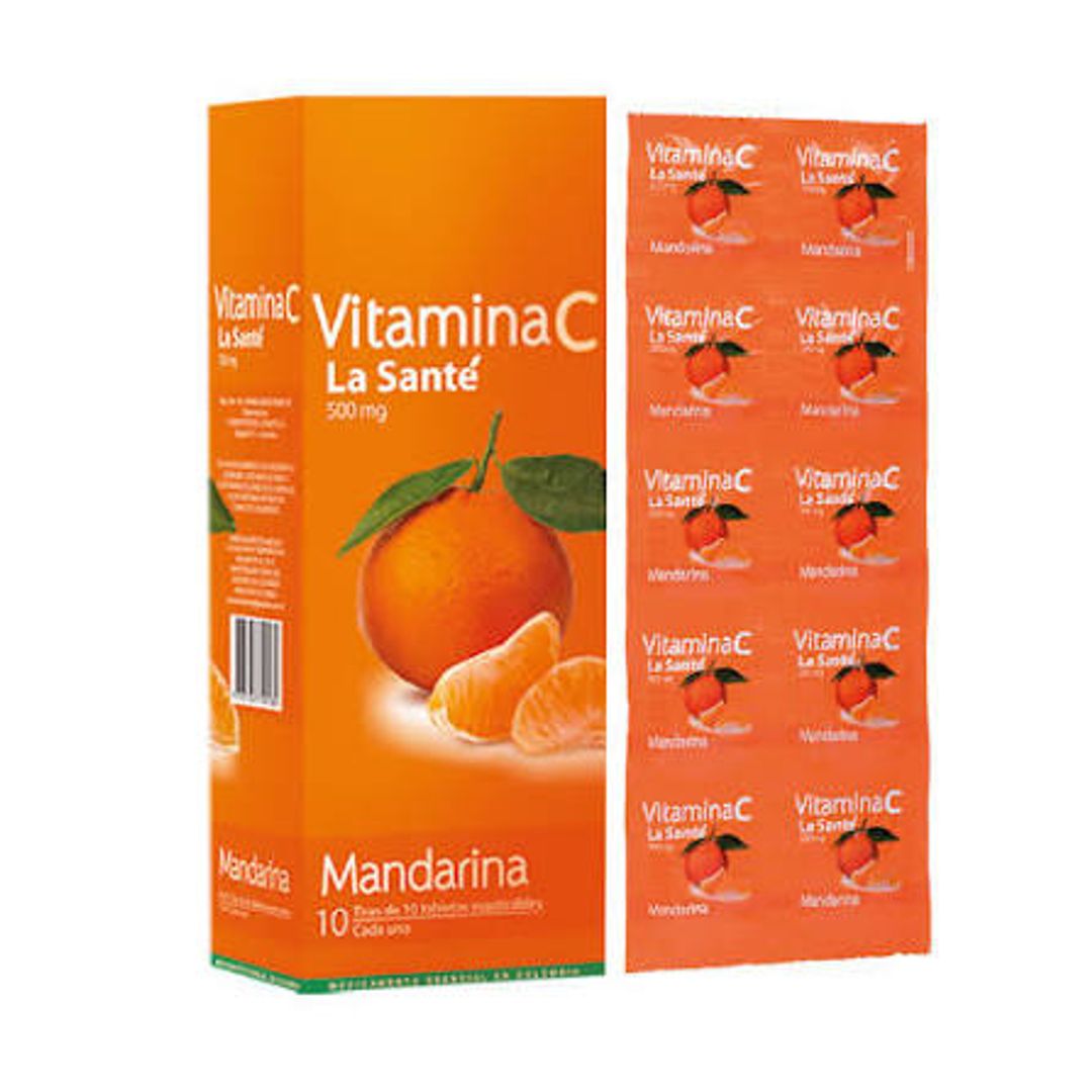 VITAMINA C MANDARINA LA SANTE SOB X 10 TAB
