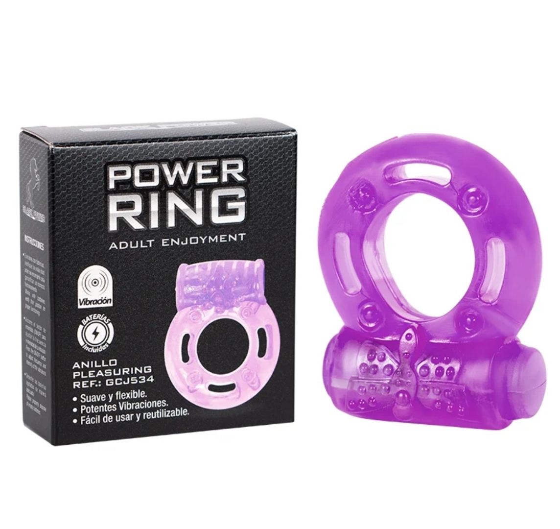 Pleasuring Anillo Vibrador Purple