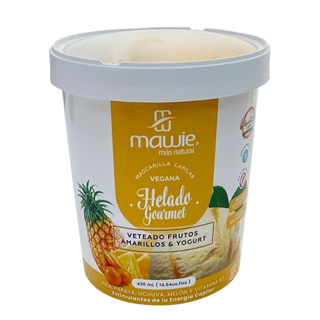TRATAMIENTO HELADO GOURMET AMARILLO 430ML MAWIE
