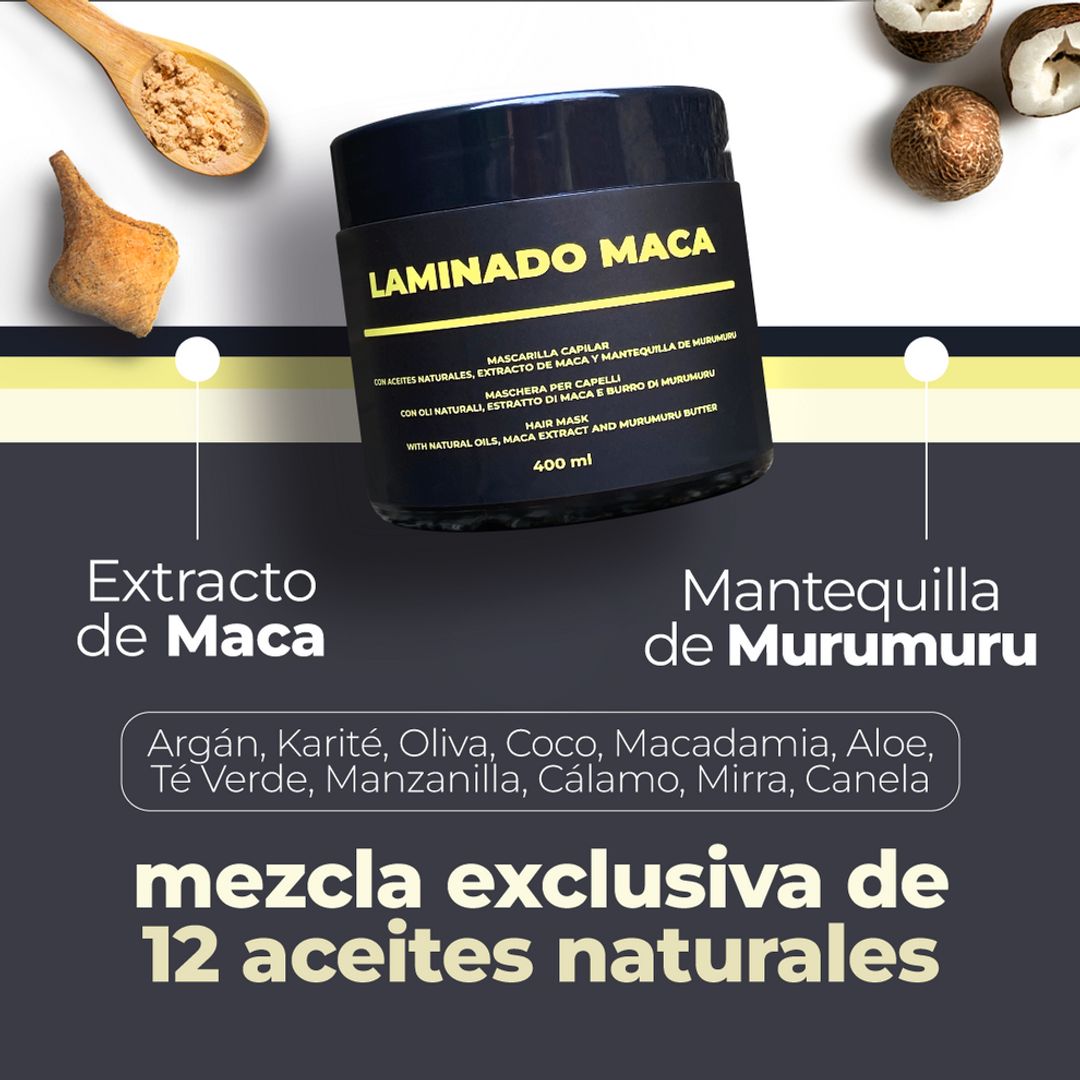 Mascarilla Laminado Tratamiento Maca capilar LZ 