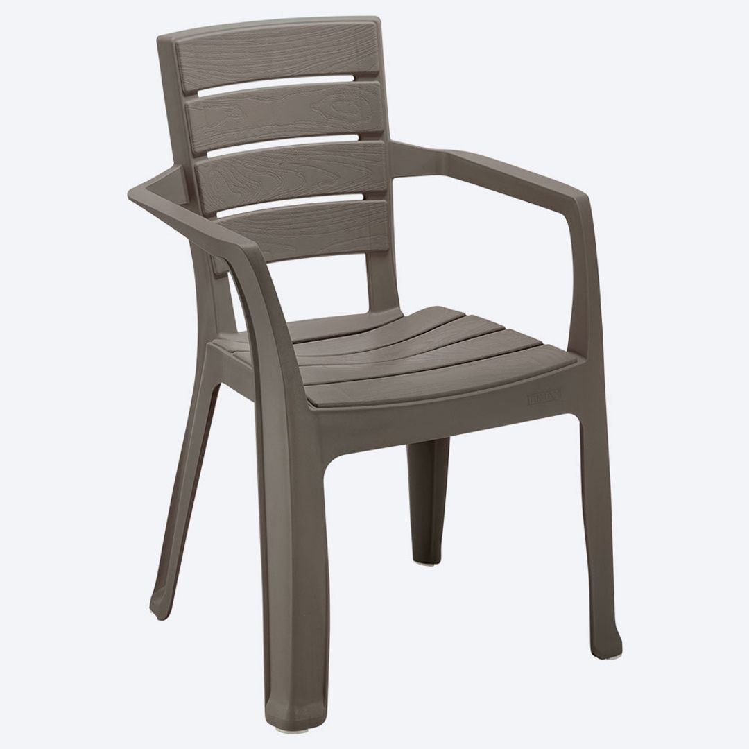 SILLA BARU CON BRAZOS MOCCA RIMAX	