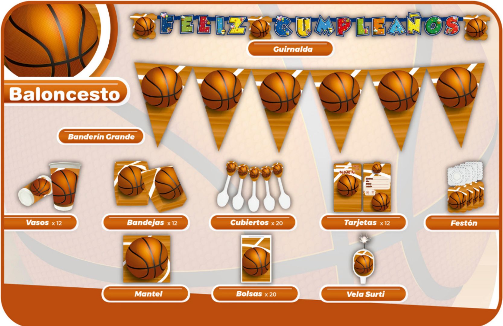 DECORACIÓN BALONCESTO
