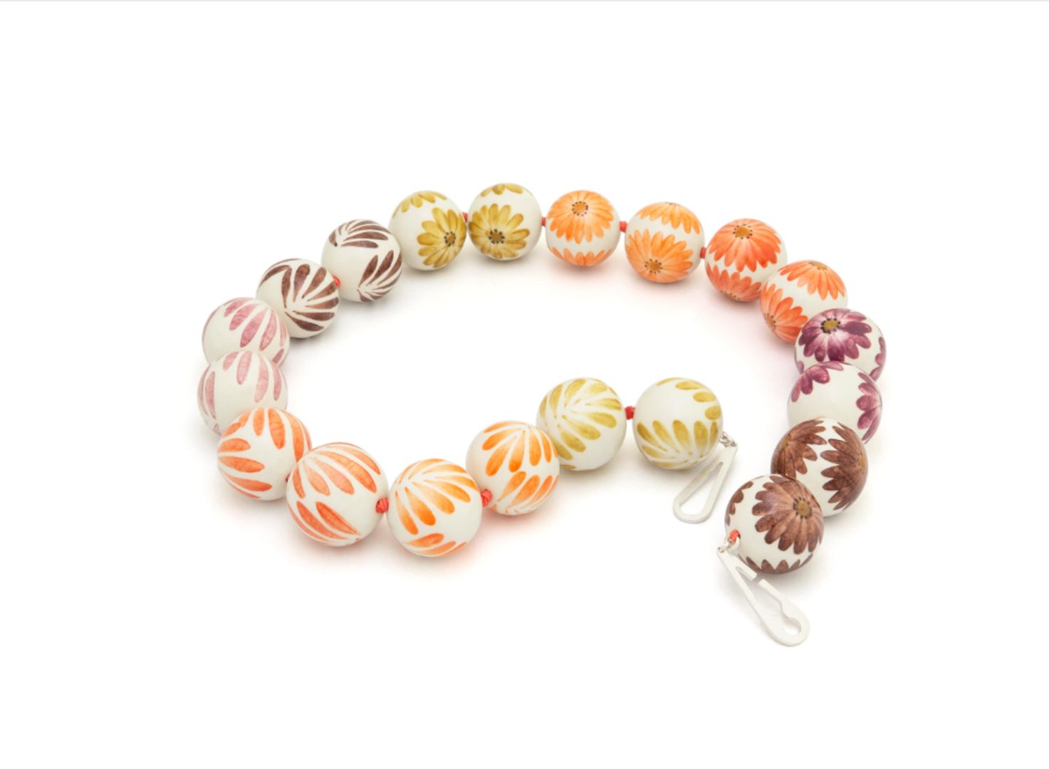 SHORT CERAMIC SPHERE NECKLACE