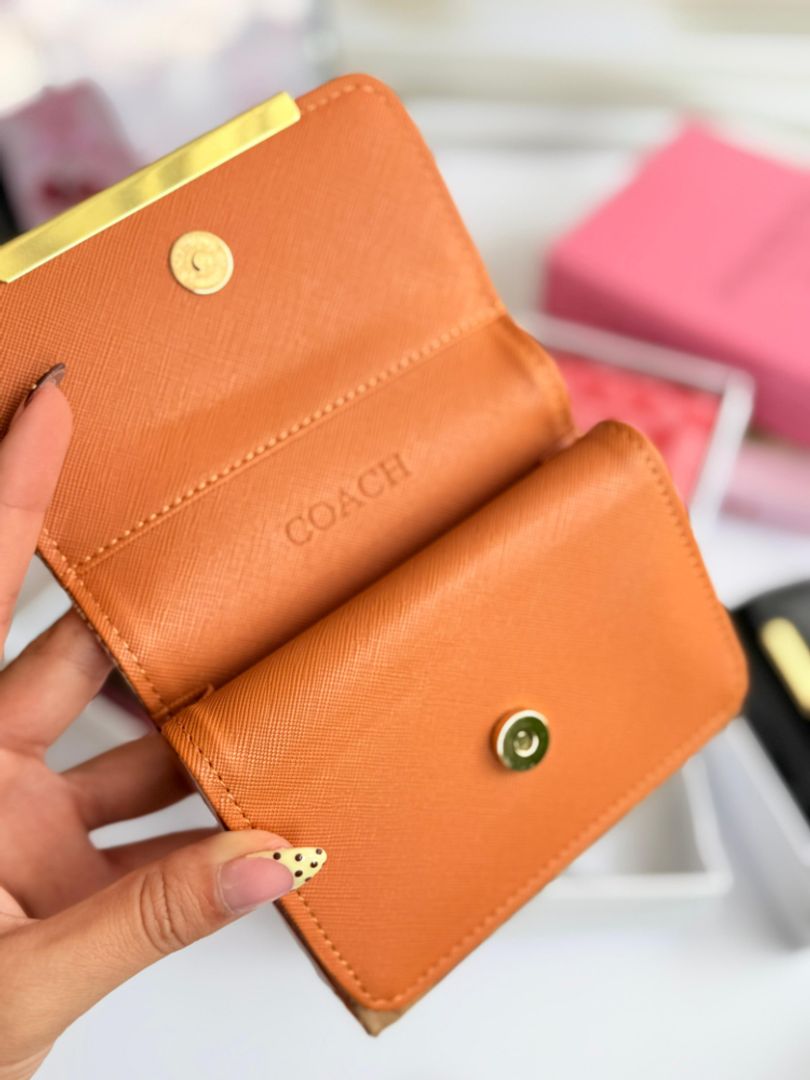 BILLETERA CH 3224 CAFE/ROJO