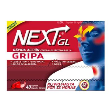 Imagen del producto NEXT GL GRIPA SOB X 10 CAPS