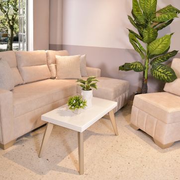 Imagen del producto SALA ELE MERIDA CHAMPAÑA TELA BEIGE