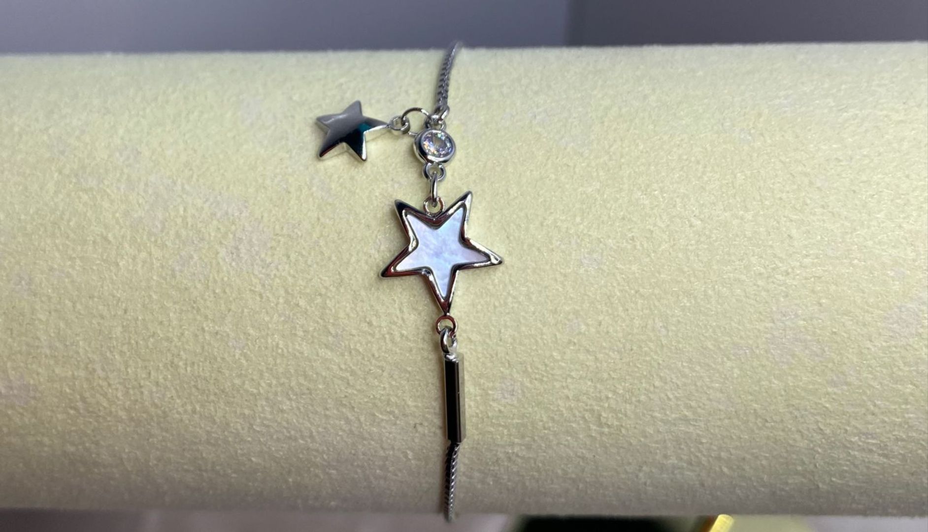 Pulsera estrella plateada, covergold 
