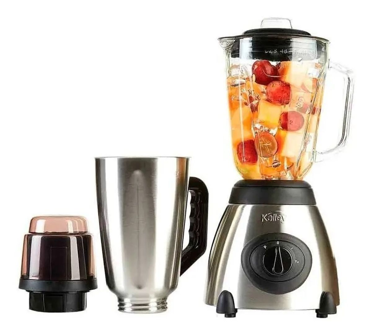  LICUADORA KALLEY ACERO INOX K-B15MAV PLATEADO