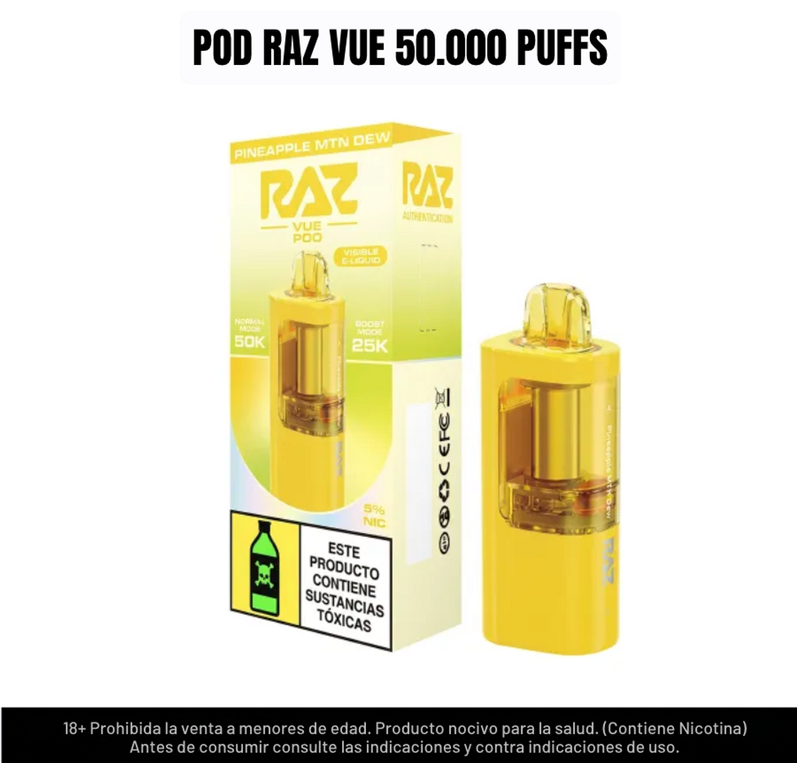 Raz Pod Pineapple Mtn Dew 50.000 Puffs