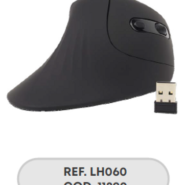 Imagen del producto MOUSE VERTICAL INALÁMBRICO RECARGABLE GLOBE