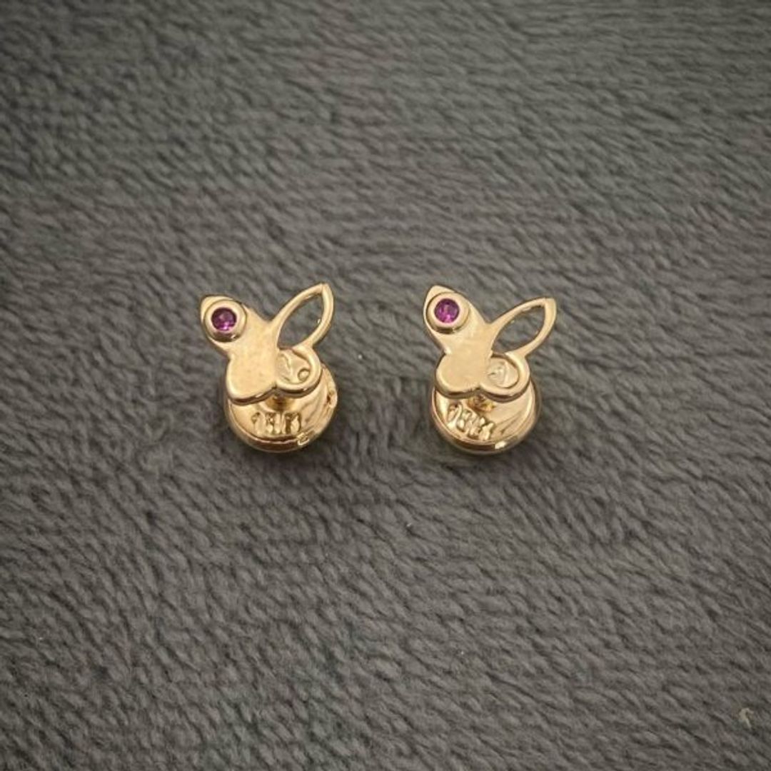 TOPOS DE MARIPOSA CON CIRCONES 0.7GR
