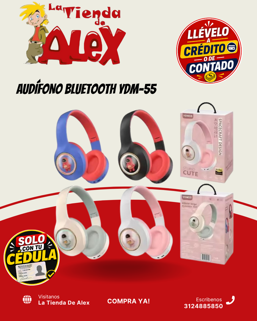 AUDÍFONO BLUETOOTH YDM-55