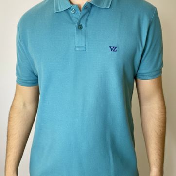 POLO CON TEXTURA VELEZ - TURQUESA - imagen 1