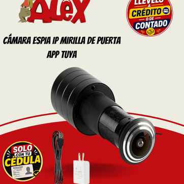 Imagen del producto CÁMARA ESPIA IP MIRILLA DE PUERTA APP TUYA