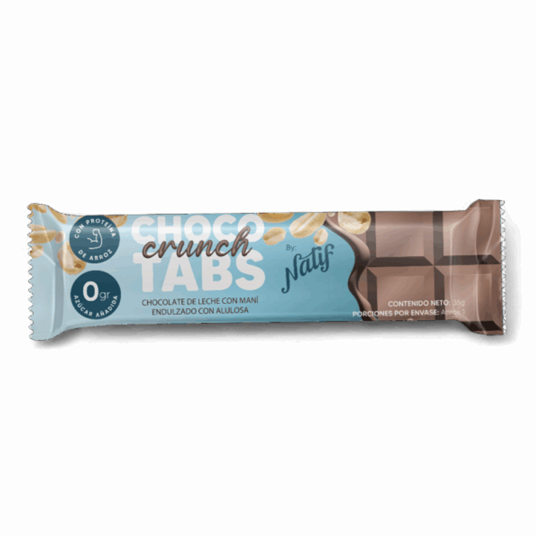 CHOCOTABS CRUNCH LECHE X 35GR NATIF