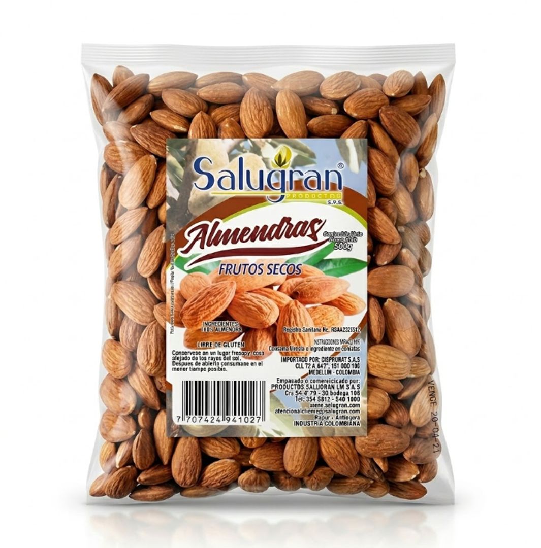 ALMENDRA NATURAL X 125 GR SALUGRAN