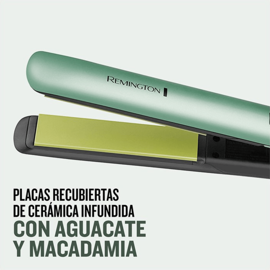 PLANCHA ALISADORA REMINGTON - SHINE THERAPY AGUACATE S9960