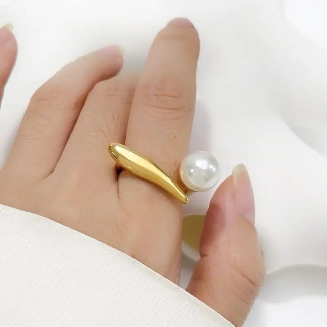 Anillos ajustables en rodio